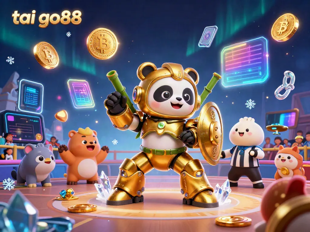 Experience thrilling gameplay and excitement in tai go88 with a vibrant 3D panda mech battle scene.