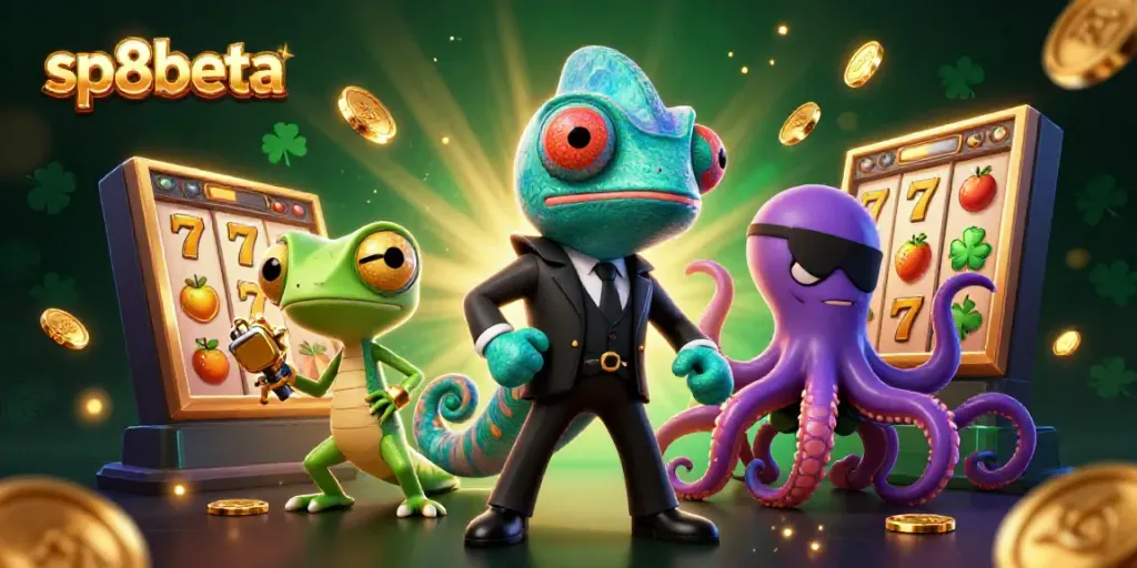 Engage with SP8BETA's thrilling slot experience featuring vivid characters and dynamic game elements.