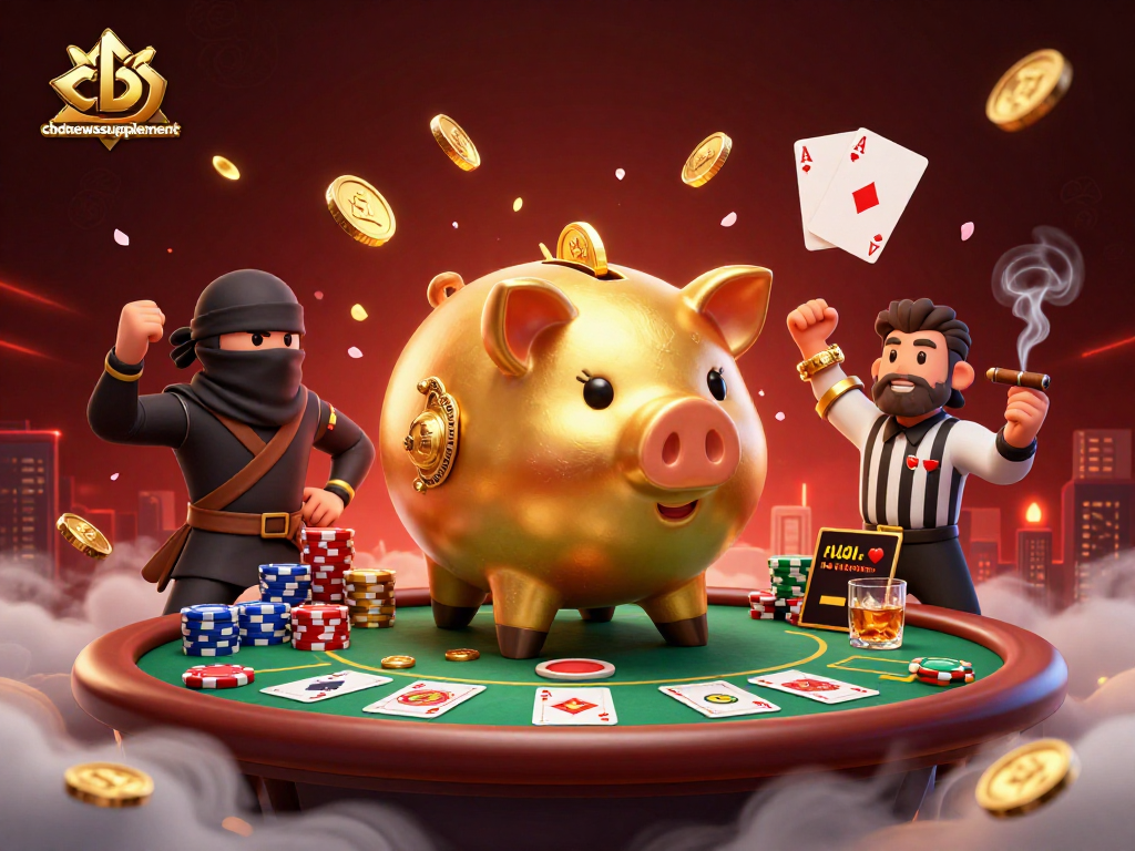 Experience thrilling gameplay with cbdnewssupplement as golden coins rain during a dynamic casino showdown.