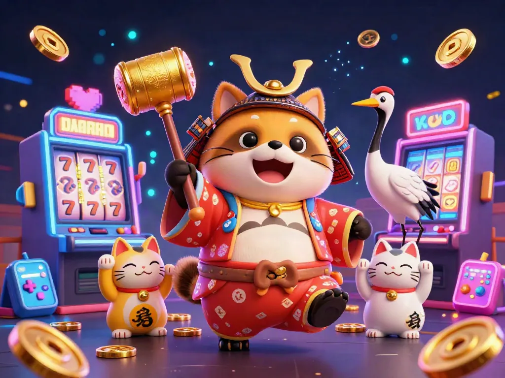 Engage in thrilling gameplay at mubet with vibrant casino characters in a lively animated scene.