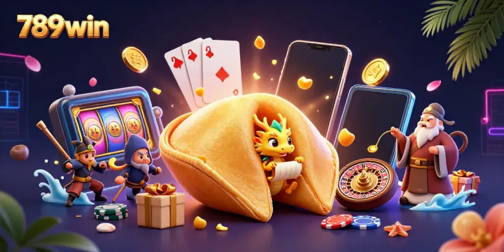 Experience thrilling 789win slots and games with a captivating scene from this casino world.