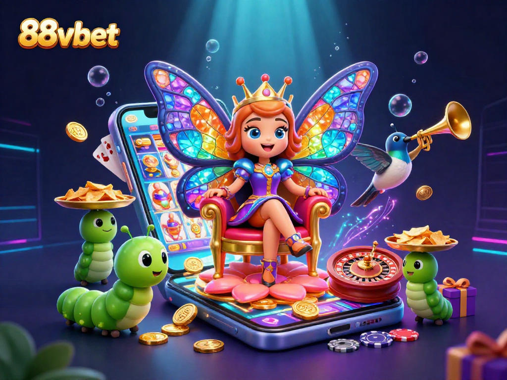 Experience the thrilling world of 88vbet with vibrant slot games and captivating casino elements.