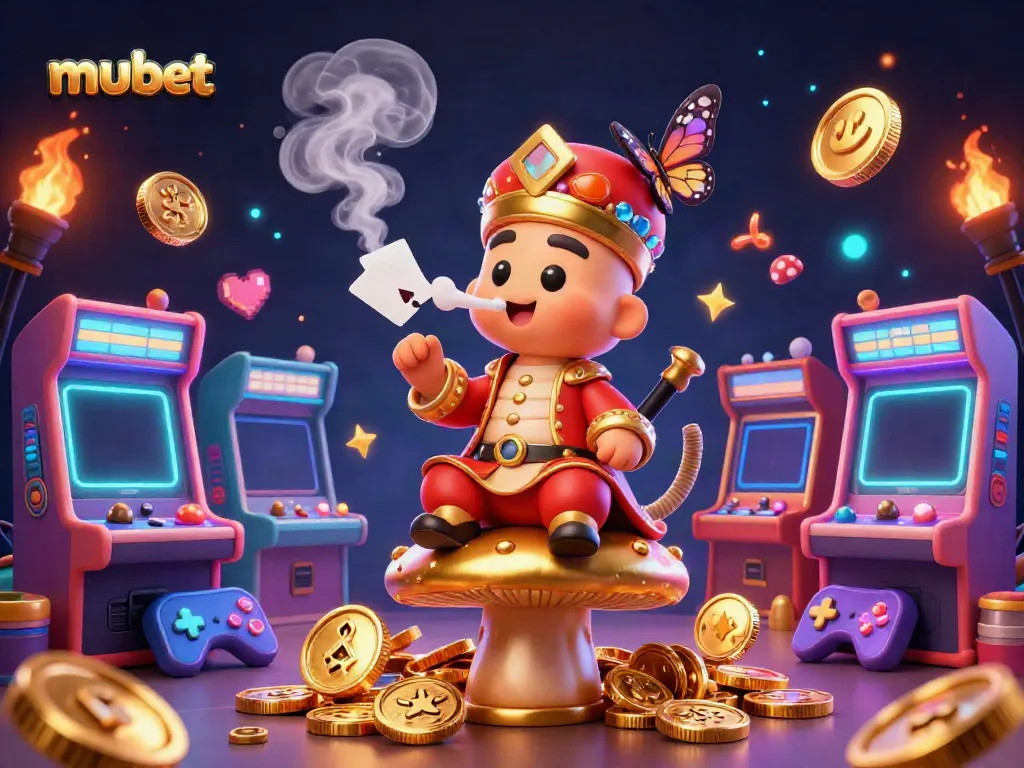 Experience exhilarating gaming with mubet's vibrant casino adventure featuring fantasy characters and playful elements.