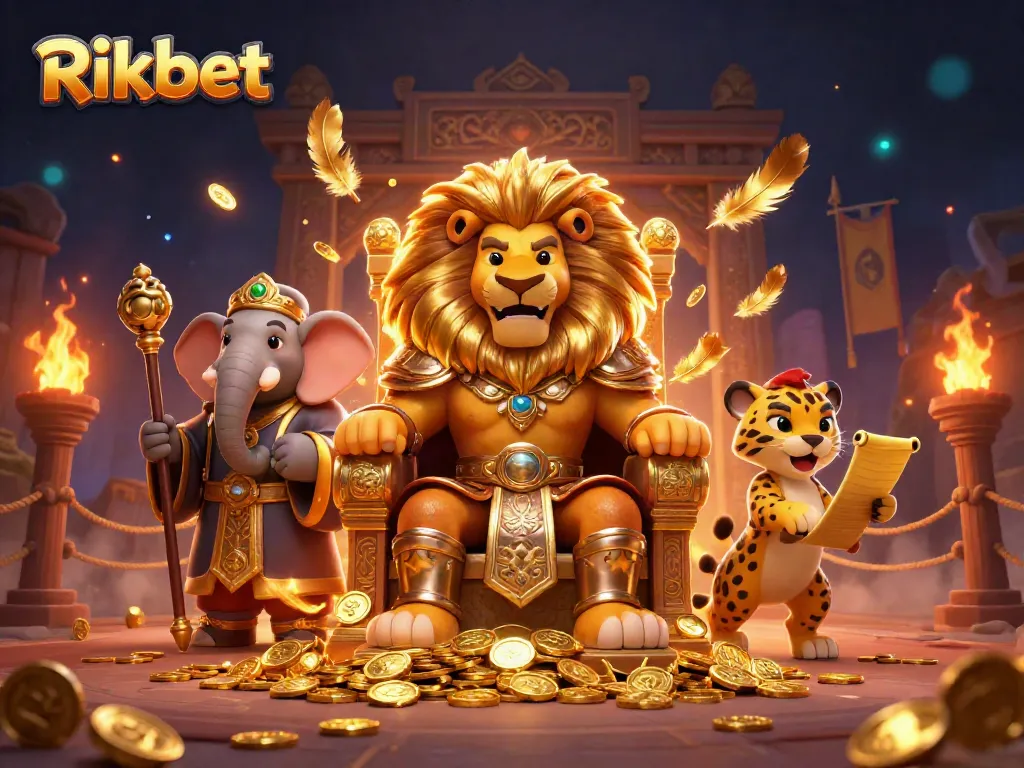 Bet big with Rikbet's vibrant casino scene featuring the fierce king, wise advisor, and swift messenger.